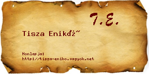 Tisza Enikő névjegykártya